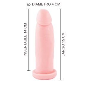 Consolador Macizo Normal Piel