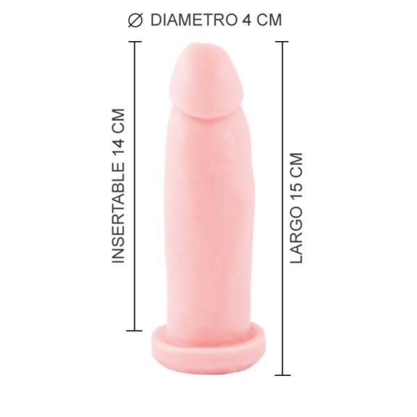Consolador Macizo Normal Piel