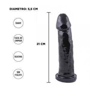 Dildo super super negra alta calidad 21x 5cm