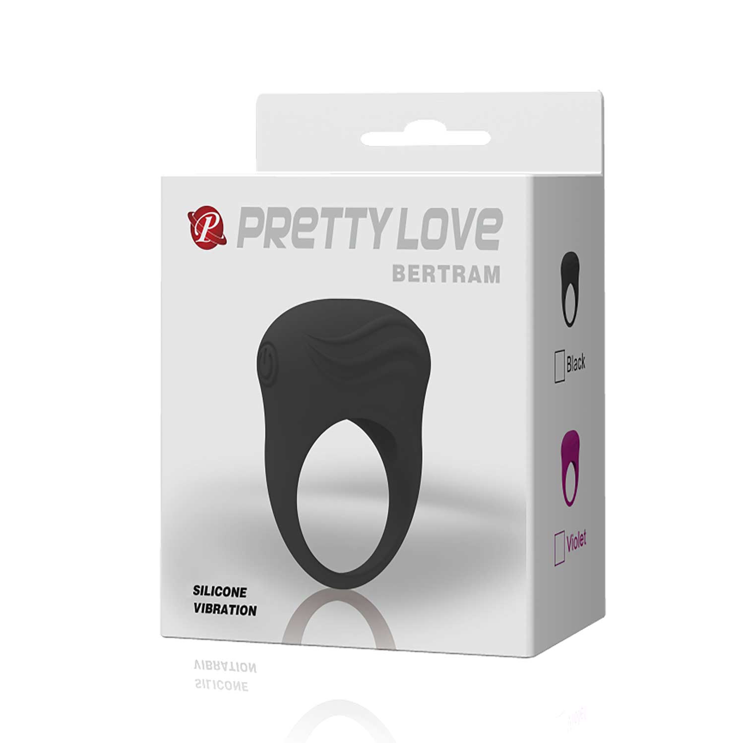 Anillo Vibrador Pretty Love en silicona elástica con cosquilleadores de placer. Vibraciones potentes, retrasa la eyaculación y estimula el clítoris. Fácil operación por botón.