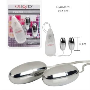 Doble bala vibradora con varias velocidades CALIFORNIA EXOTICS