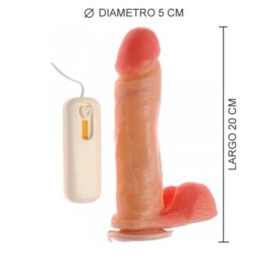 Vibrador realístico con control remoto