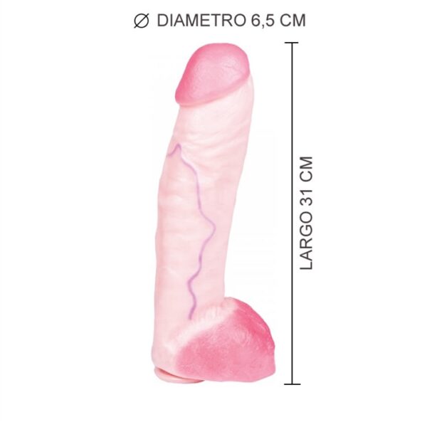 Consolador BAM - Réplica del Actor Porno Bam (31 x 6.5 cm)