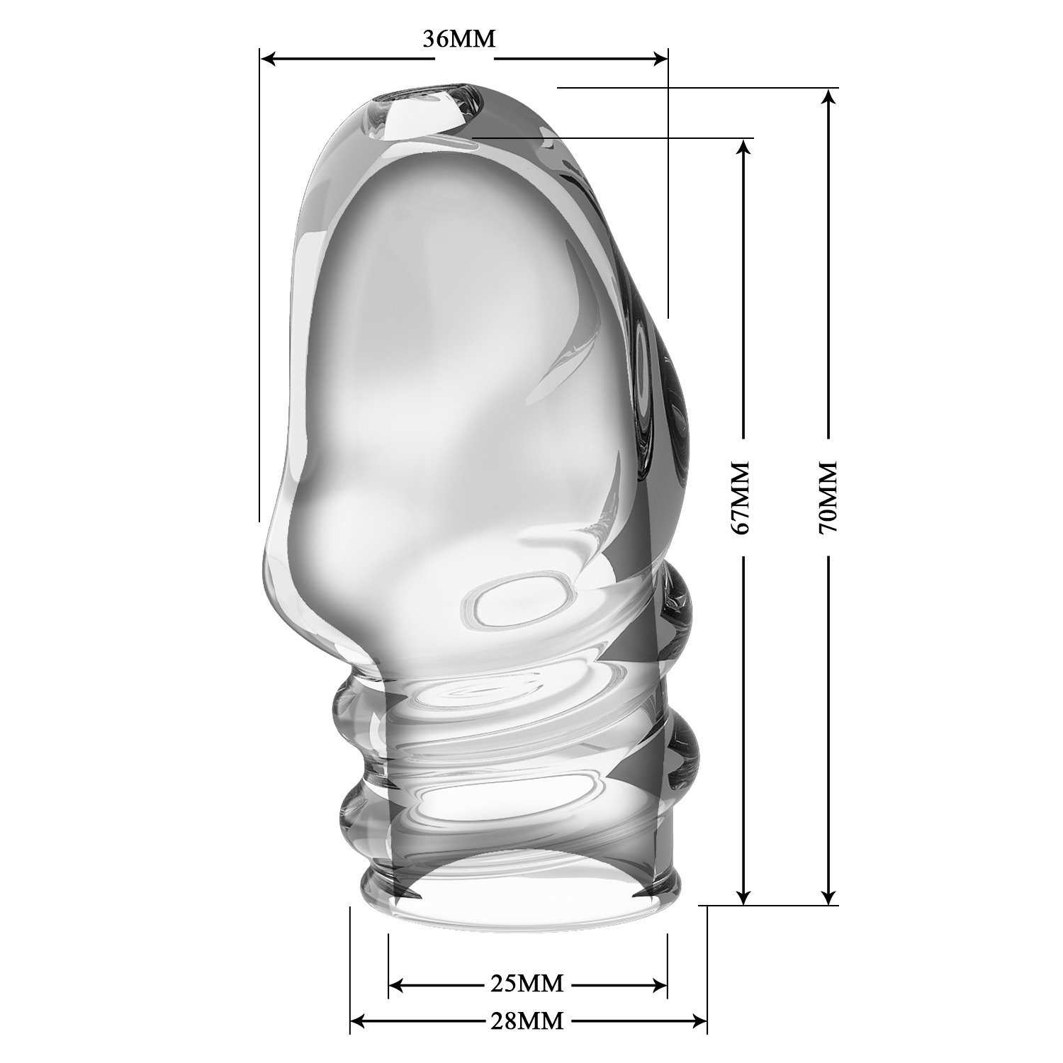 Funda Abierta para Pene en TPR – Alta Flexibilidad - Imagen 5