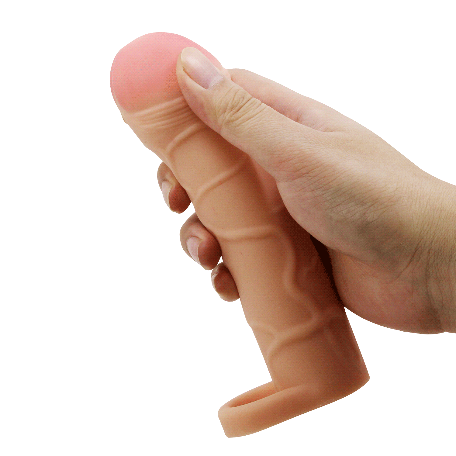 Funda para Pene Pretty Love con Anillo Testicular en TPR - Imagen 7