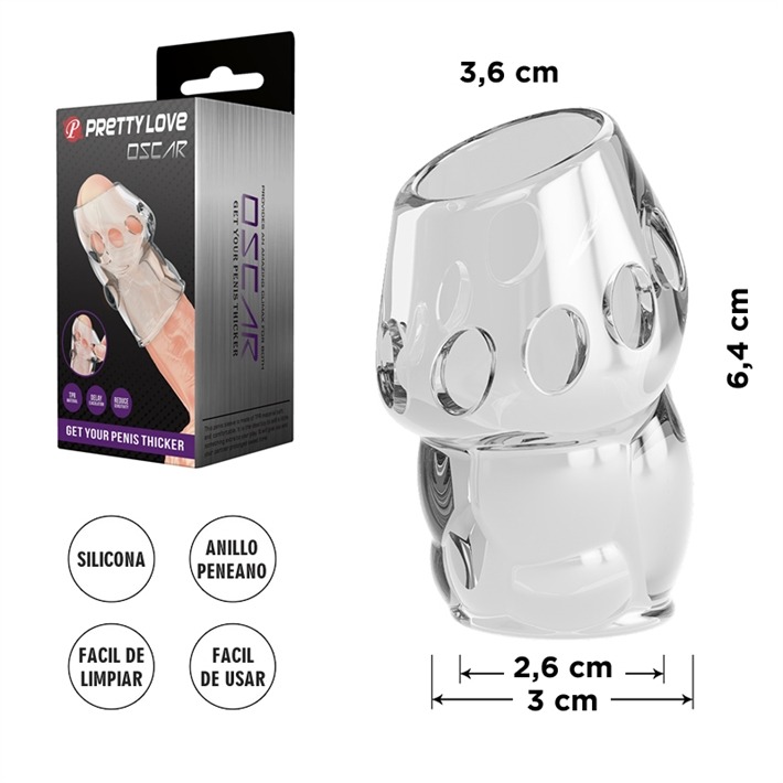 Funda Abierta para Pene en TPR de alta calidad, flexible y cómoda. Ajuste perfecto para mayor estimulación y placer intenso en pareja. Ideal para juegos íntimos.