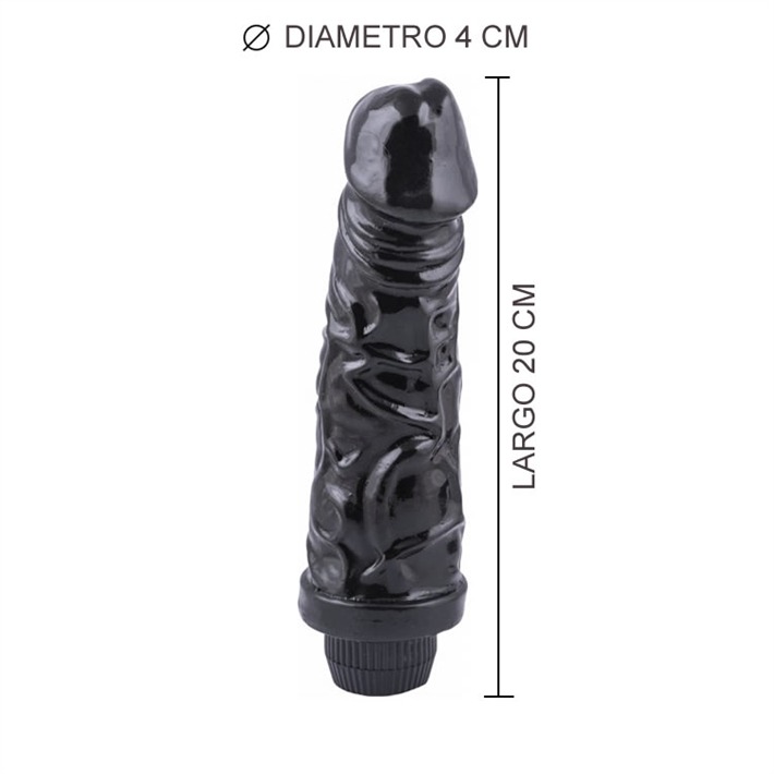 Vibrador Americano Negro Jelly