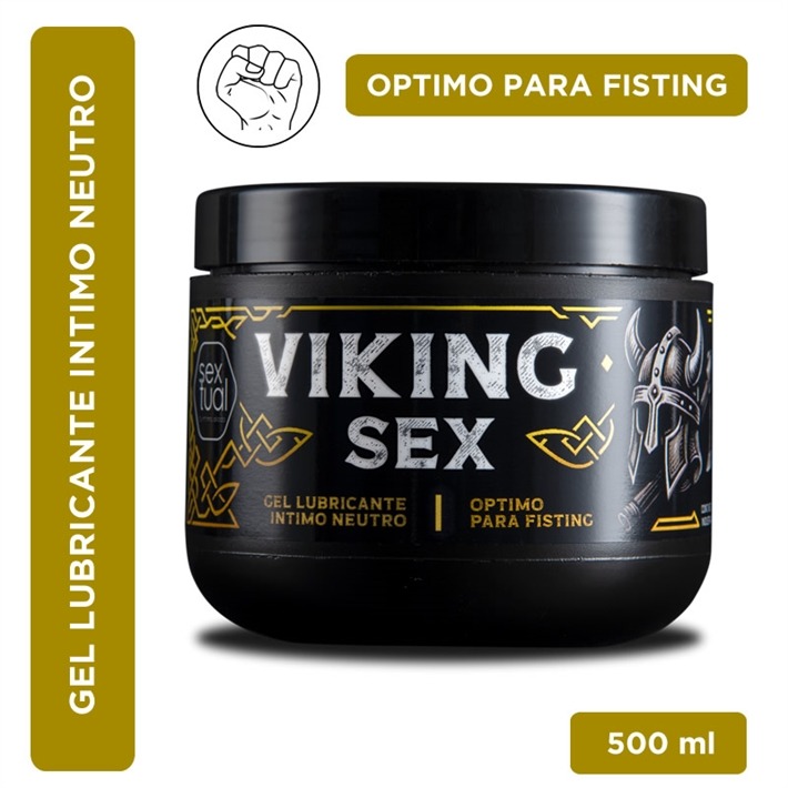 Gel Lubricante Viking Sex Fisting Deslizante Sextual 500g Neutro