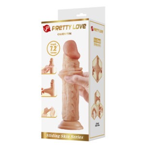 imagen de producto Dildo Realista Grande con Piel Deslizante, Flexible y Ventosa | Pretty Love